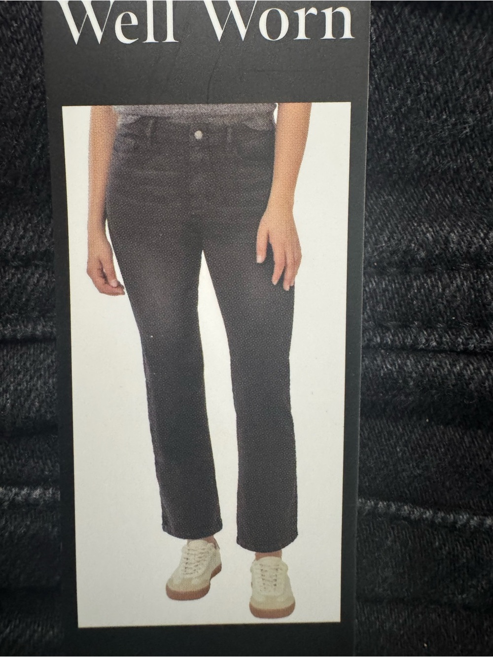 Well Worn Black Straight-Leg Women’s Jeans
